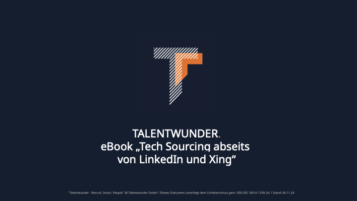 Cover of the Talentwunder tech sourcing eBook